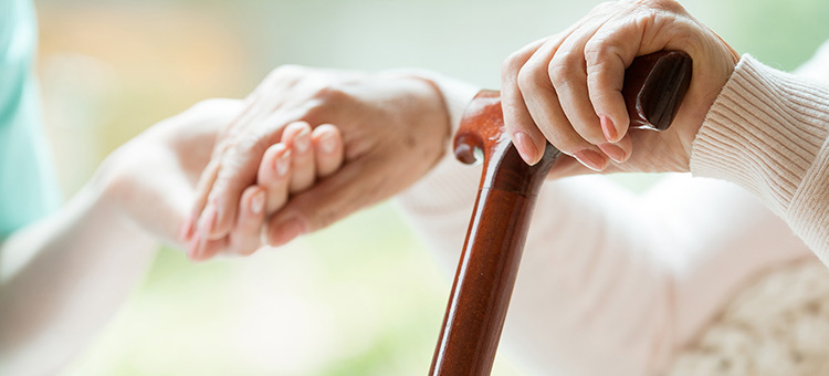 image of elderly person's hands